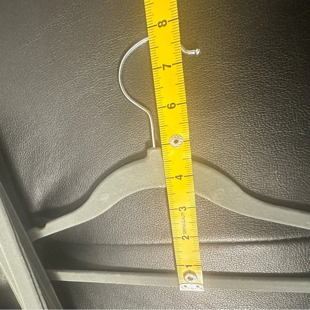 15 thin velvet mini stainless steel gray hangers small children’s pet’s hangers